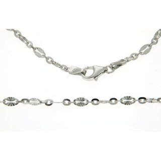 Halskette Fantasie mit Sonnenschliff 925 Silber poliert rhodiniert