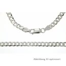 Panzerkette 925 Silber 4mm breit Glanz mit...