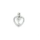 Lovely Hearts Anhänger Herz mit Schlüssel Silber 925 mit...