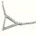SILVERGLAM Collier Halskette "Dreieck" Silber mit Zirkonia Länge 42+4cm