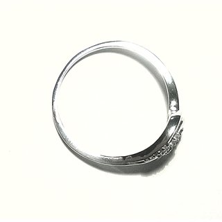 Ring Silberring mit geschwungenem Oberteil Silber 925 Zirkonia
