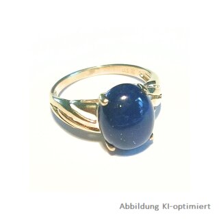 Damenring mit Lapislazuli 333 Gold 8kt Ringweite 54