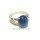 Damenring mit Lapislazuli 333 Gold 8kt Ringweite 54