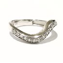 SILVERGLAM Ring Silber 925 mit Zirkonia Ringweite 50