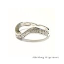 SILVERGLAM Ring Silber 925 mit Zirkonia Ringweite 50