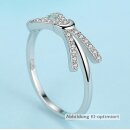 dj - Silberring "Schleife" Ring mit Zirkonia