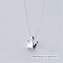 dj - Halskette mit Anhänger "Mini Crown" Silber Glanz