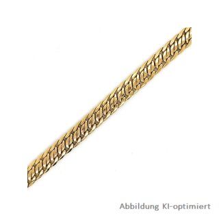 Armband Gold 585 Glanz Achterpanzermuster Kastenschloß Länge 19cm