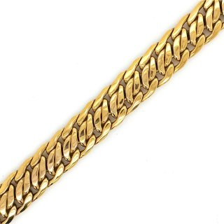 Armband Gold 585 Glanz Achterpanzermuster Kastenschloß Länge 19cm