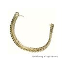 Armband Gold 585 Glanz Achterpanzermuster Kastenschloß Länge 19cm