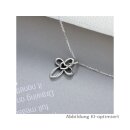 dj - Anhänger Kreuz mit Herz Silber Glanz mit Kette 45cm