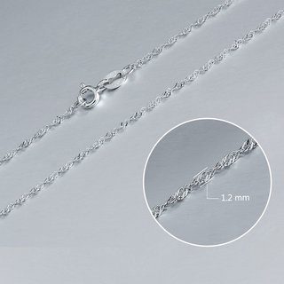 Venezianerkette Silber Glanz Stärke 0,12cm Länge 45cm