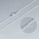 Kugelkette diamantiert Silber Glanz Stärke 0,10cm Länge 45cm