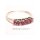 Damenring Vintage Gold 585 mit Zirkonia pink Ringweite 63