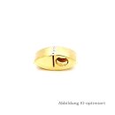 Anhänger rechteckig mit 3 Zirkonia Gold matt/Glanz