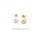 PERLCHIC Ohrstecker Perle 5mm und Diamant Gold 585 Glanz