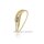 Damenring Gold mit Zirkonia matt/poliert