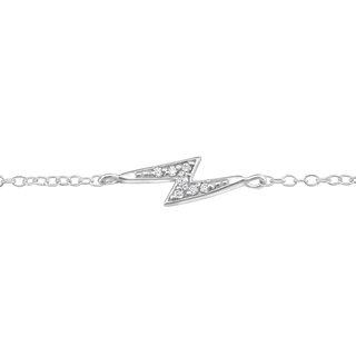 SILVERGLAM Armband Flash Echt Silber mit Zirkonia Länge 16+2cm