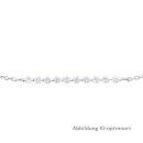 dj - Armband mit 10 Zirkonia in Reihe aus echtem Silber...