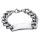 dj - Breites Armband Identband Edelstahl poliert 22cm+1,5cm
