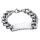 dj - Breites Armband Identband Edelstahl poliert 22cm+1,5cm