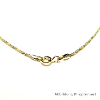 CrissCross Kette 14kt Gold 585 Glanz 1,1mm Länge 50cm