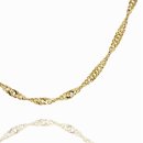 Singapurkette 60cm Länge Halskette 333 Gold 8kt Glanz