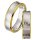 Trauringe Eheringe zweifarbig aus Weißgold/Gelbgold mit  Brillanten