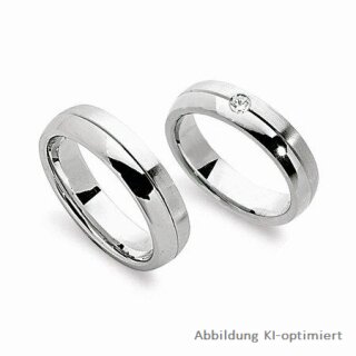 Trauringe Eheringe aus Weißgold mit  Brillanten
