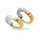 Trauringe Eheringe zweifarbig aus Weißgold/Gelbgold mit  Brillanten