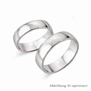 Trauringe Eheringe aus Weißgold mit  Brillanten
