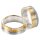 Trauringe Eheringe zweifarbig aus Gelbgold/Weißgold mit  Brillanten