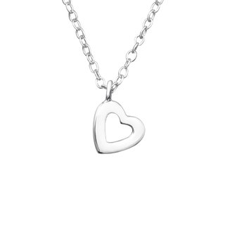 Lovely Hearts - Halskette mit kleinem Silberherz echt Silber Länge 45cm