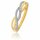 Damenring Ring geflochten Zirkonia 333 Gold 8kt Glanz