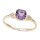 Damenring vintage Diamant Amethyst echt Gold 585
