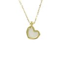 Lovely Hearts Herzanhänger mit Kette 585 Gold Perlmutt...