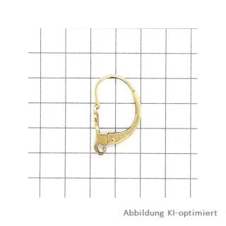 Patentbrisur Bügelverschluß Bouton Verschluß für Ohrhänger einzeln echt Gold 585 verschiedene Designs