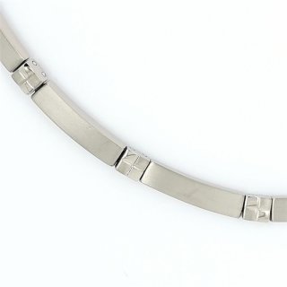 Collier Halskette Titan grau mattiert/poliert 45cm