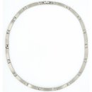 Collier Halskette Titan grau mattiert/poliert 45cm