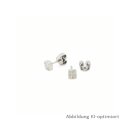 Ohrstecker Würfel quadratisch viereckig Titan...