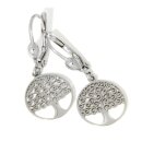 Ohrpendel Lebensbaum echt Silber 925 Glanz