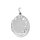 Medaillon oval mattiert mit Blumenranke echt Silber 925 2,9cm