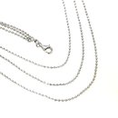 Kugelcollier Halskette 3-reihig echt Silber 925...