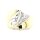 Diamantring bicolor gelb/weiß echt Gold 585 Ringweite 57