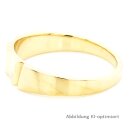 Damenring massiv Gold 585 gefurcht und poliert Ringweite 54