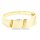 Damenring massiv Gold 585 gefurcht und poliert Ringweite 54