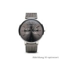 Bering Herrenuhr Edelstahl grau Milanaiseband Saphirglas...