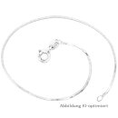 Armband Schlange 4-kant echt Silber 925 Glanz 19,5cm
