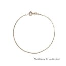 Armband Schlange 4-kant echt Silber 925 Glanz 19,5cm