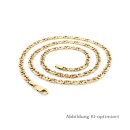 Fantasiekette echt Gold 333 Glanz Breite 3mm Länge 48cm
